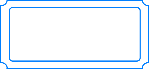 Ticket Clipart Movie Clipart Free Pass Clipart Movie - Electric Blue (600x281)