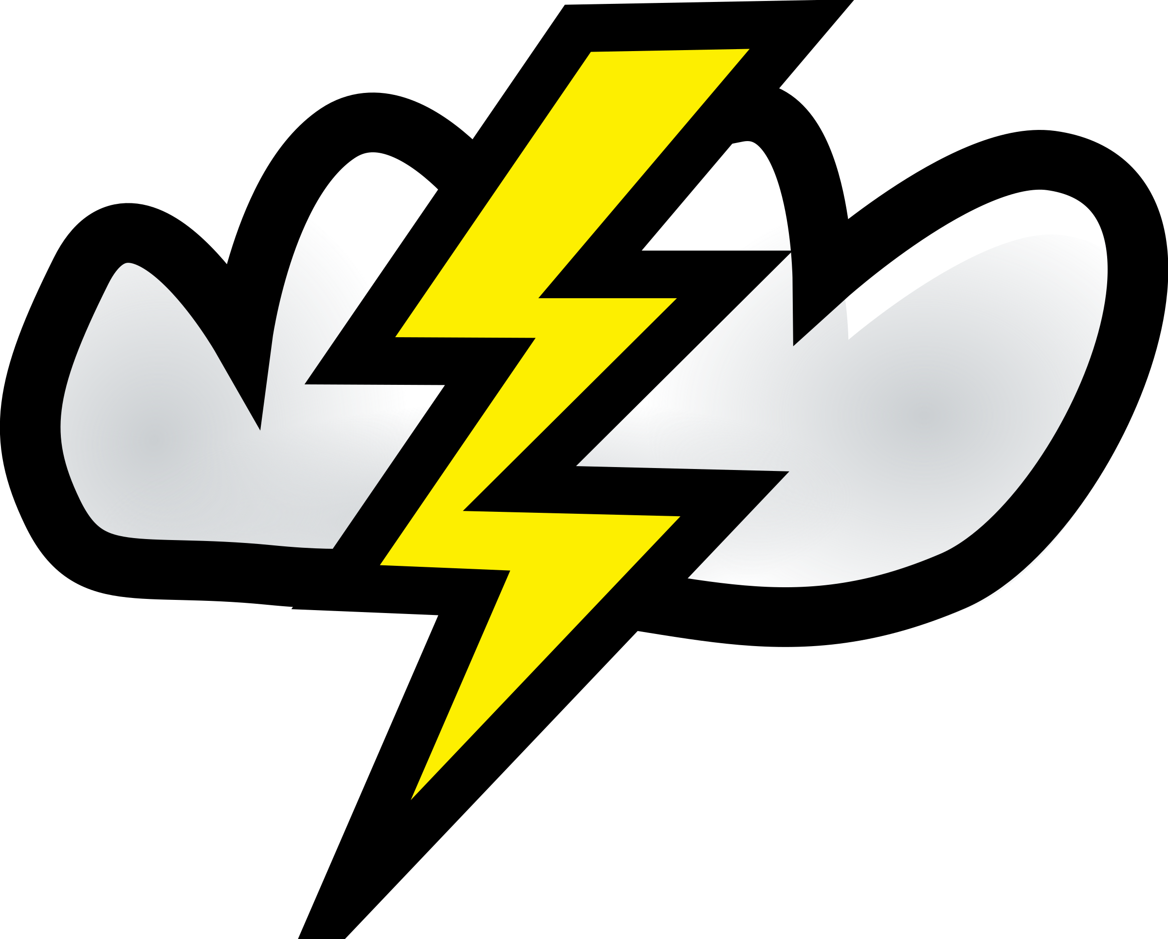 Молния картинка png