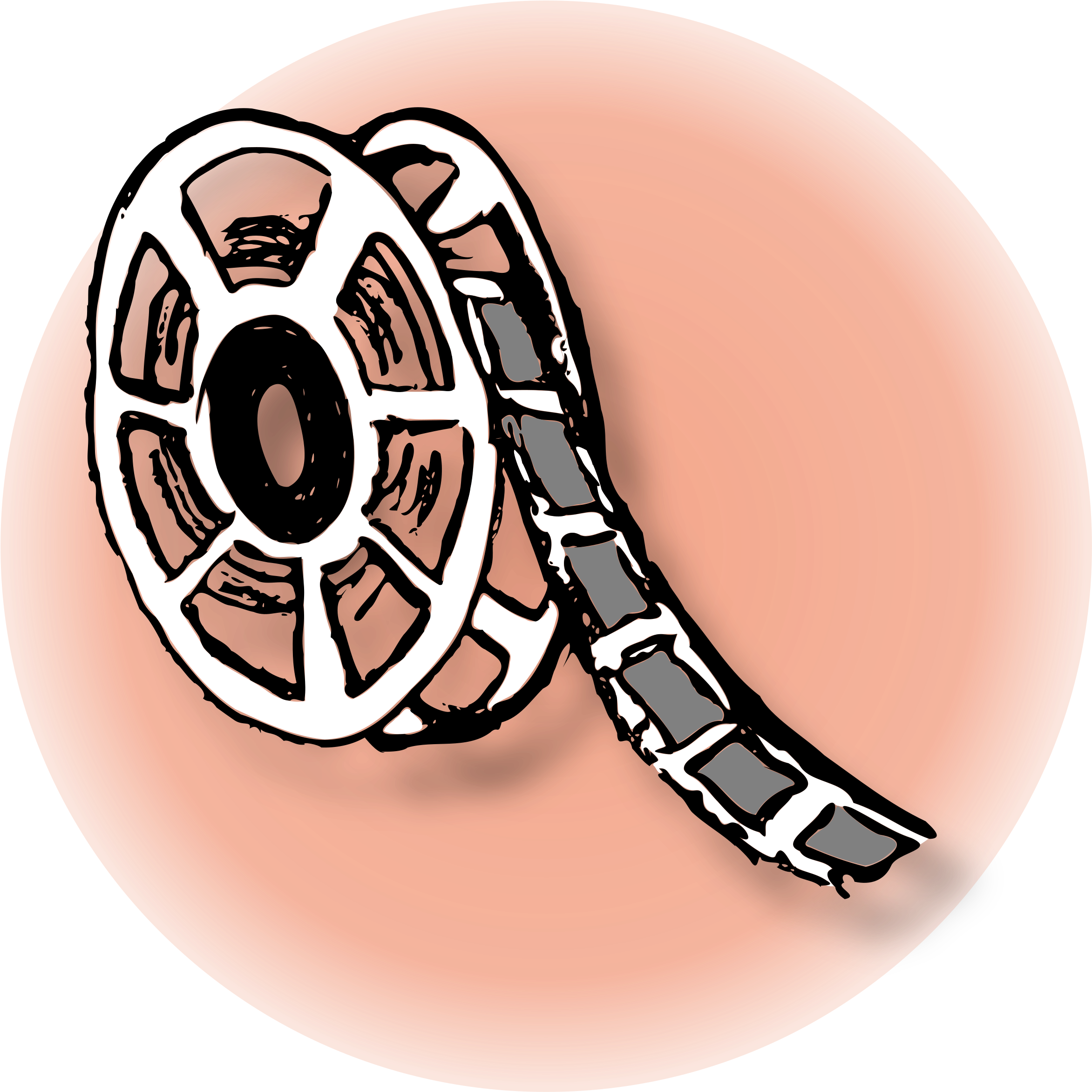 Roll Film - Free Clipart Movie Projector In Color (2400x2400)