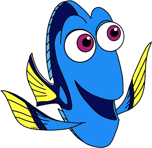 Top 73 Finding Nemo Clip Art - Dory Clipart (500x493)