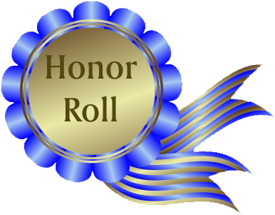 Ribbon Roll Cliparts - Honor Roll (400x334)
