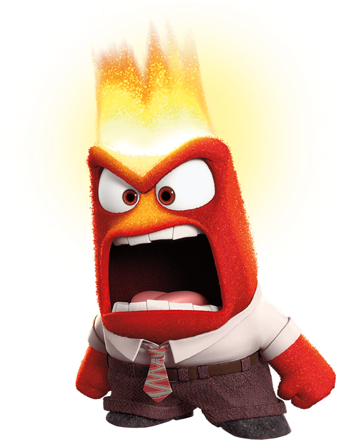 Anger Inside Out Transparent Png Clip Art Image - Inside Out Anger (725x929)