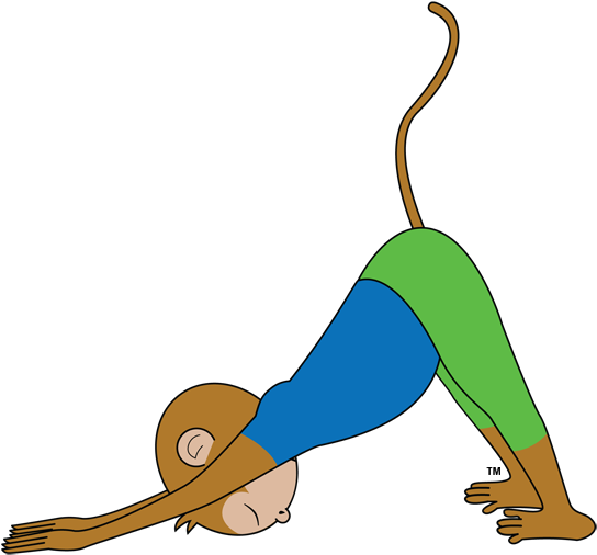 Yoga Monkey Kids Can Teach Classes In Your School, - Yoga Monkey Kids: Beginner Poses (576x524)
