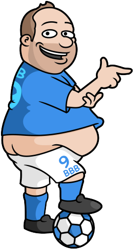 Image Of English Football Clipart - Cartoon English Football Players (371x600)