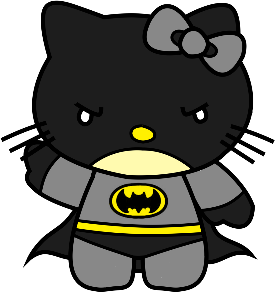 Clip Arts Related To - Hello Kitty And Batman (900x960)