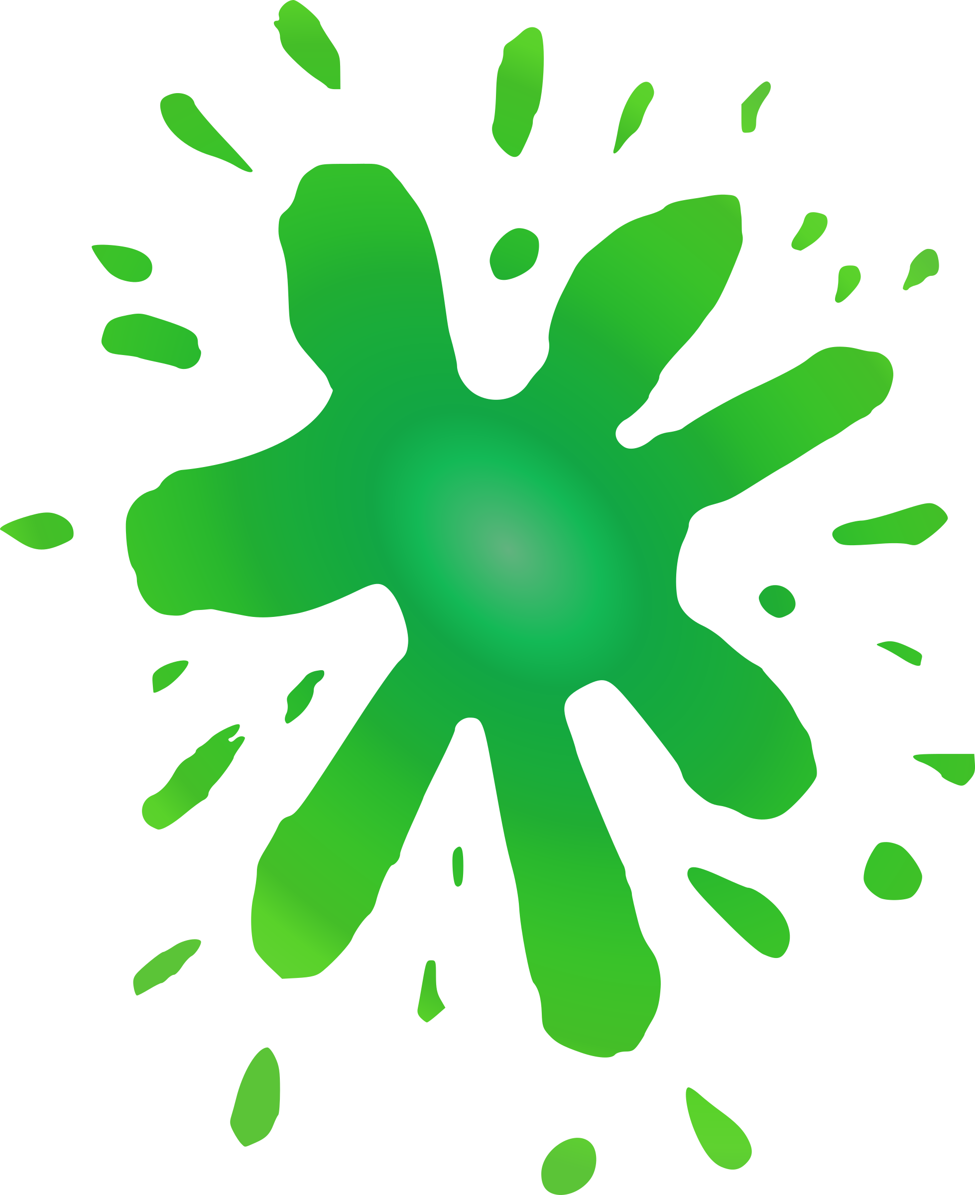 Green Clipart Splat - Goop Clipart (1958x2400)