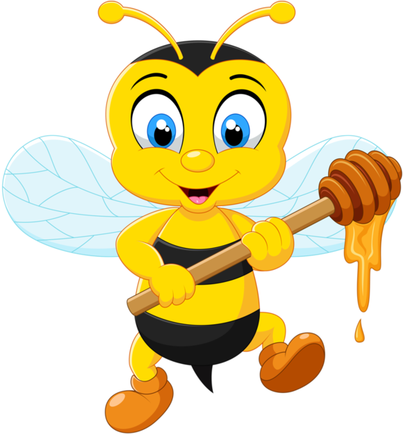 Bee Clipart Kindergarten - Cartoon Honey Bee (600x633)