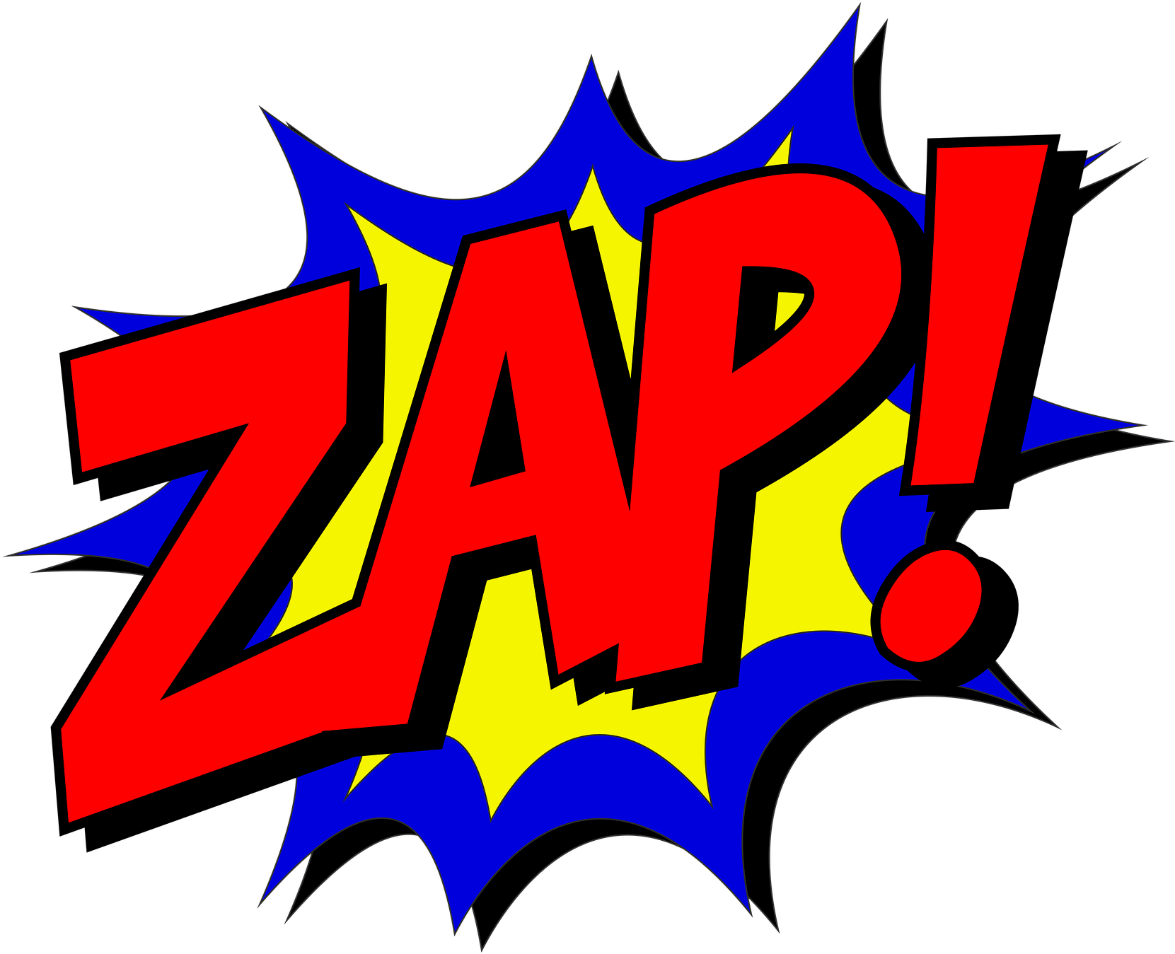 Zap-1601678 - Kapow! Zap! Pow! Comic Book Themed Shower Curtain For (1920x1440)