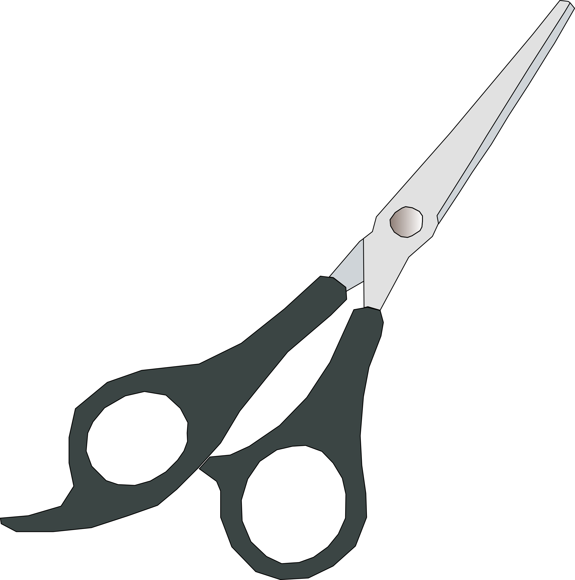 Sewing Clip Art - Hair Scissors Clip Art (2382x2400)