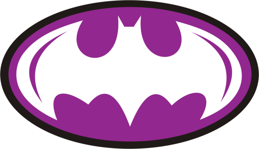 Batman Clipart Vector - Batman Logo Png Purple (900x518)