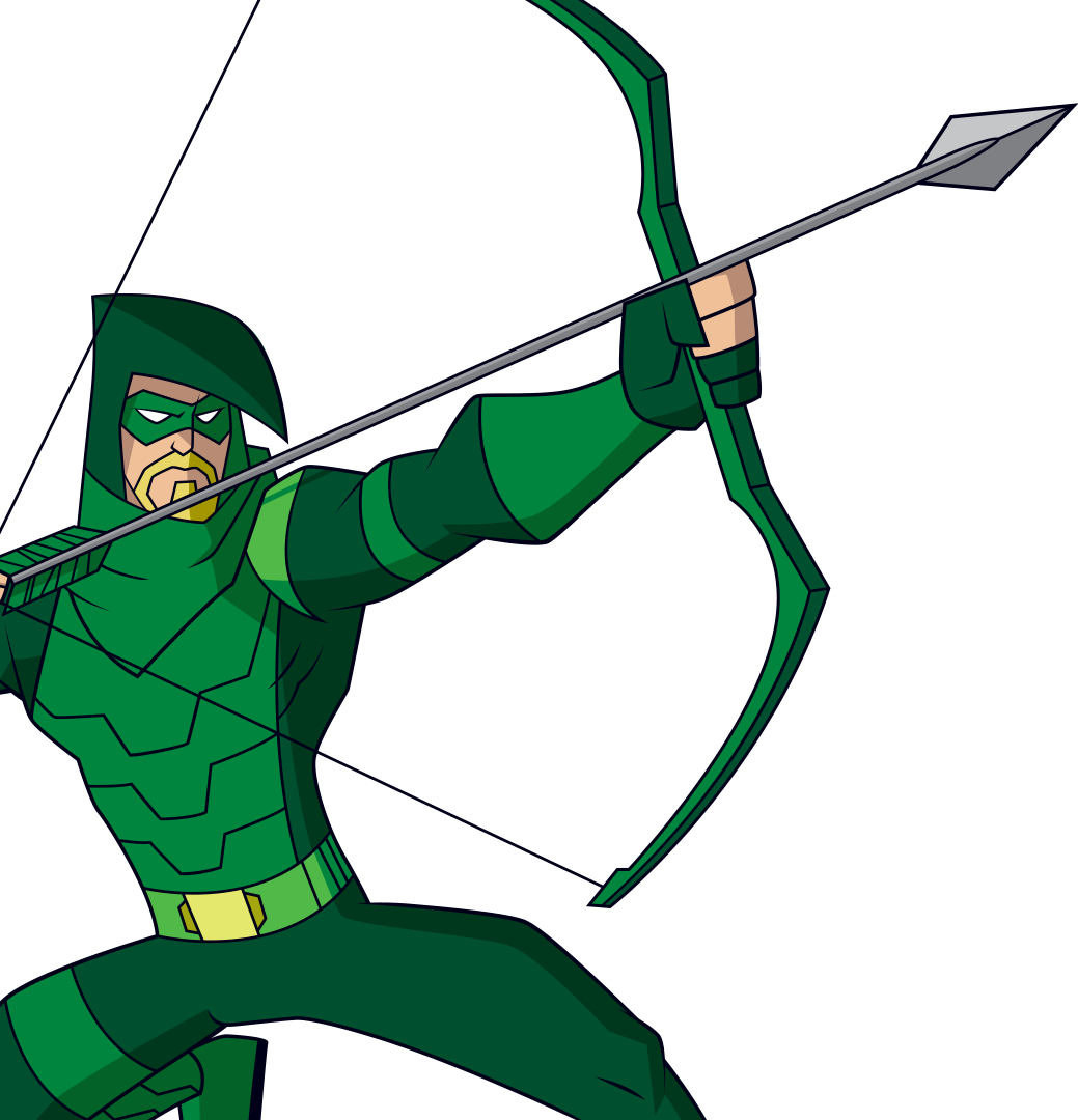 Batman Clipart Green Arrow - Dc Superhero Girls Green Arrow (1039x1080)
