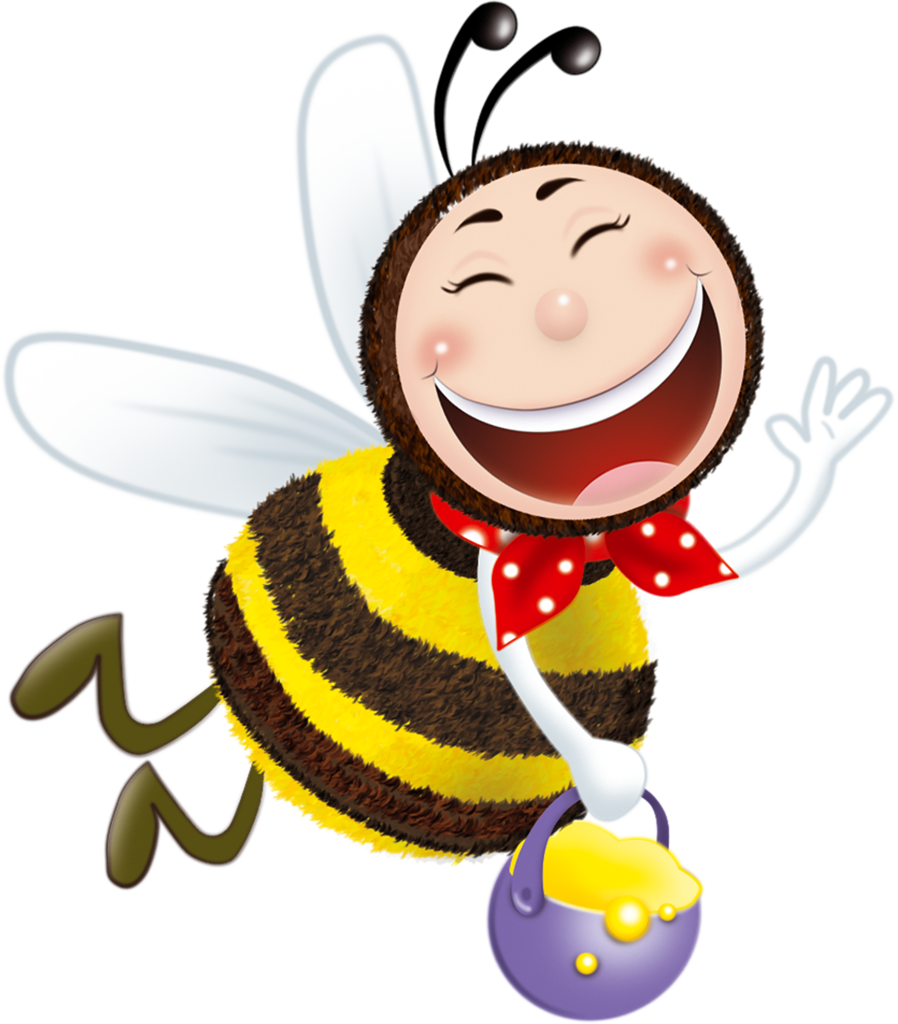 Bee Clipartbumble - Cartoon Honey (898x1024)