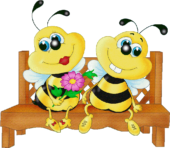 Discover Ideas About Bee Happy - Honey Bee In Love (600x600)