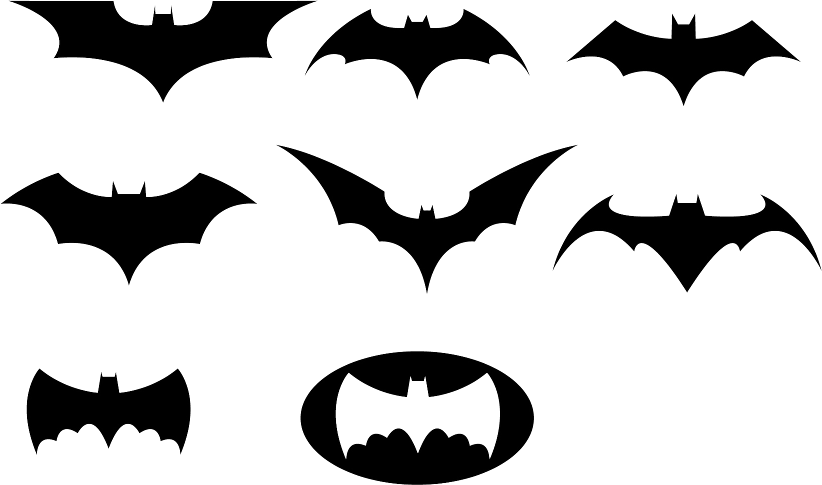 Black And White Logo Clipart Transparent Background - Batman Black And White (1711x1078)