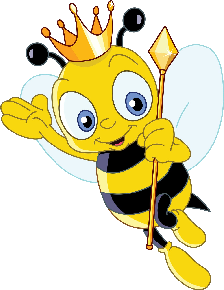 Clip Art - Cute Bee Cartoon (600x600)