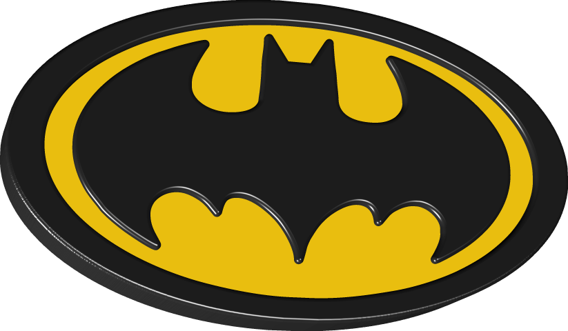 Best Batman Logo - Batman Logo 3d Png (823x480)