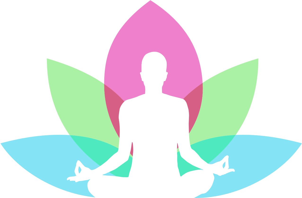 Buddhist Meditation Mindfulness Clip Art - Yoga Logo Beach Towel (1507x1027)