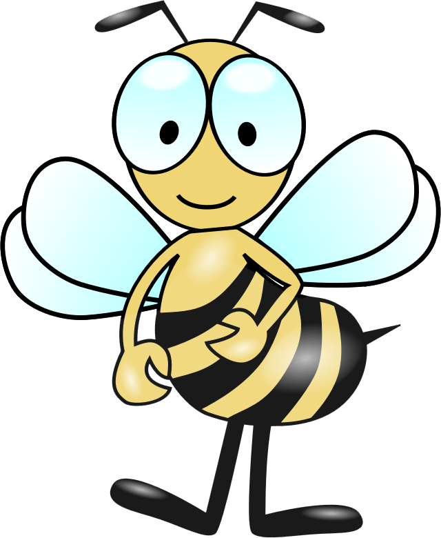 Cartoon Bumble Bee Clip Art Clipart - Parts Of A Bee Worksheet (640x780)