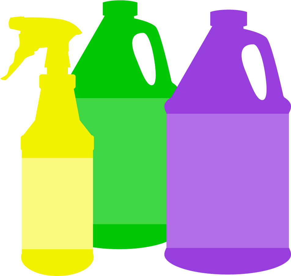 Cleaning With A Peel - Cleaning Products Clipart (1000x1000)
