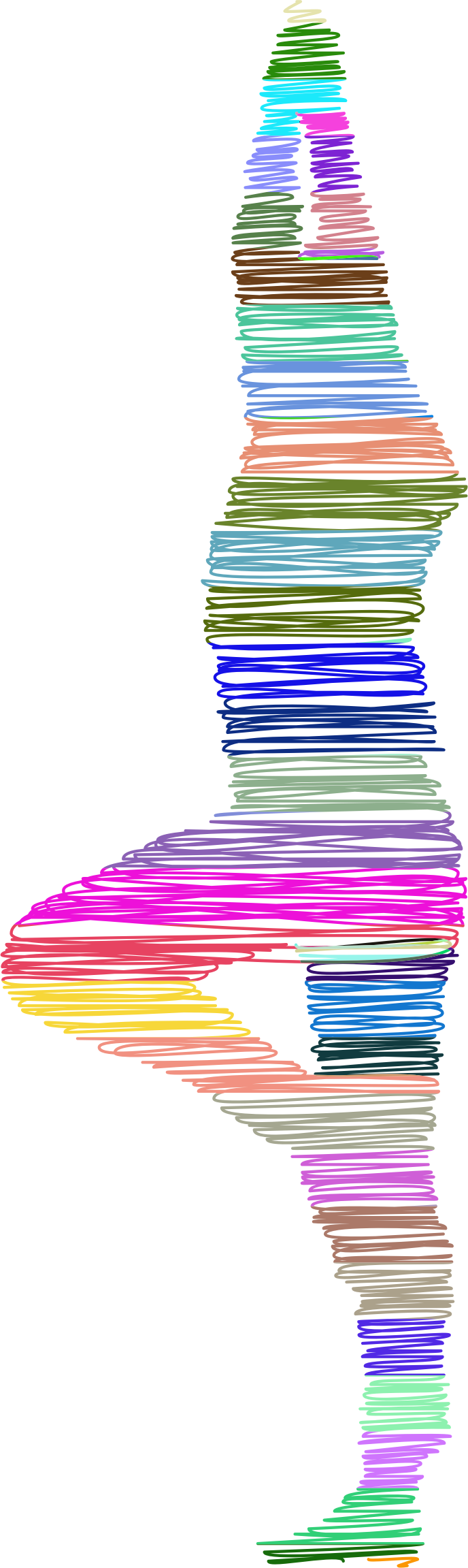 Big Image - Yoga Pose Colorful (688x2303)