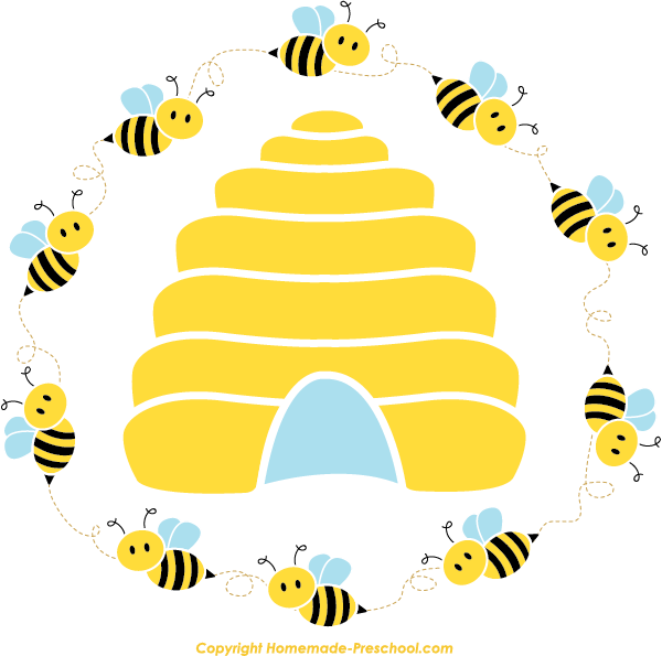 Honey Bee Beehive Queen Bee Clip Art - Honey Bee Beehive Queen Bee Clip Art (600x595)
