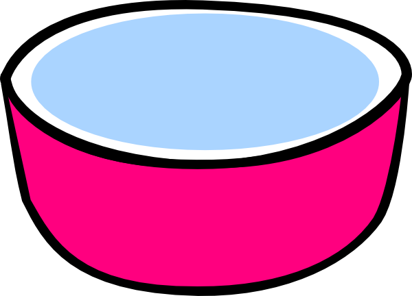 Dogs Water Bowl Clipart (600x432)