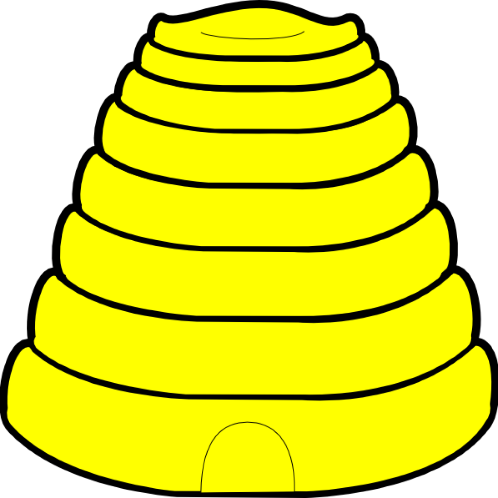 Hive Clip Art - Bee Hive Coloring Page (1024x1024)