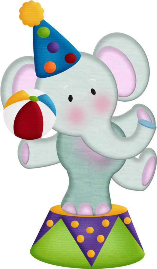 Aw Circus Elephant - Elefante De Circo En Fomi (529x900)