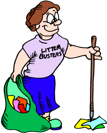 Pick Clipart - Pick Up Trash Transparent (350x435)