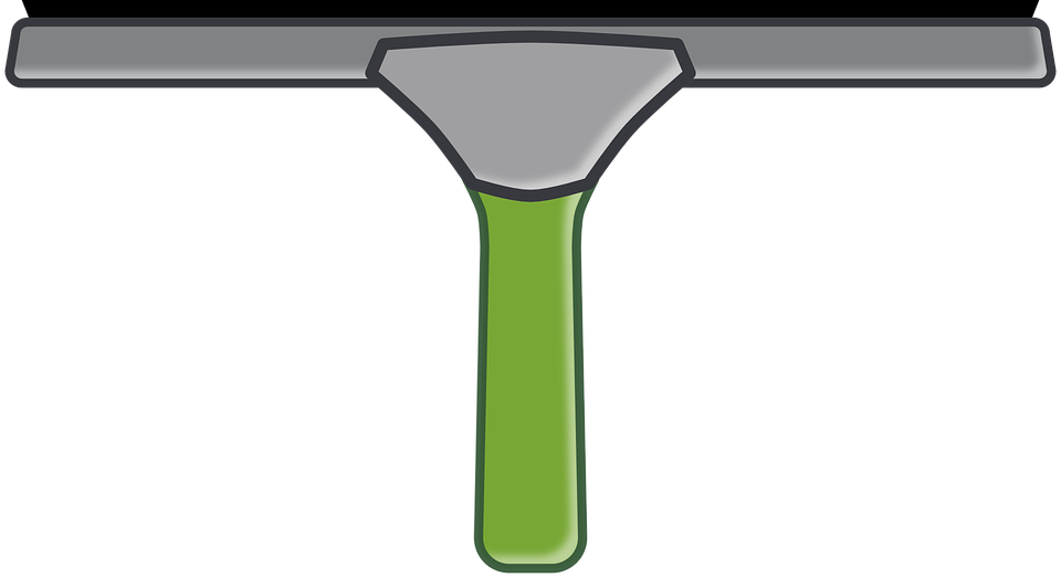 Squeegee Cleaner Window Household Cleaning - Window Cleaning Clip Art (960x523)