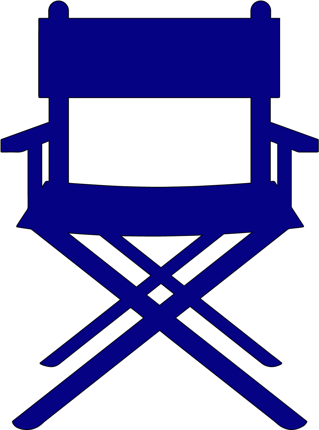 2018 Short Film Competition $ - Director Chair Vector (1650x1650)