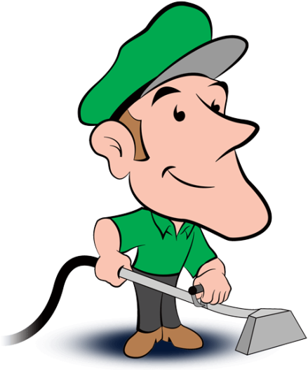 Carpet Cleaning Cartoon (458x532)