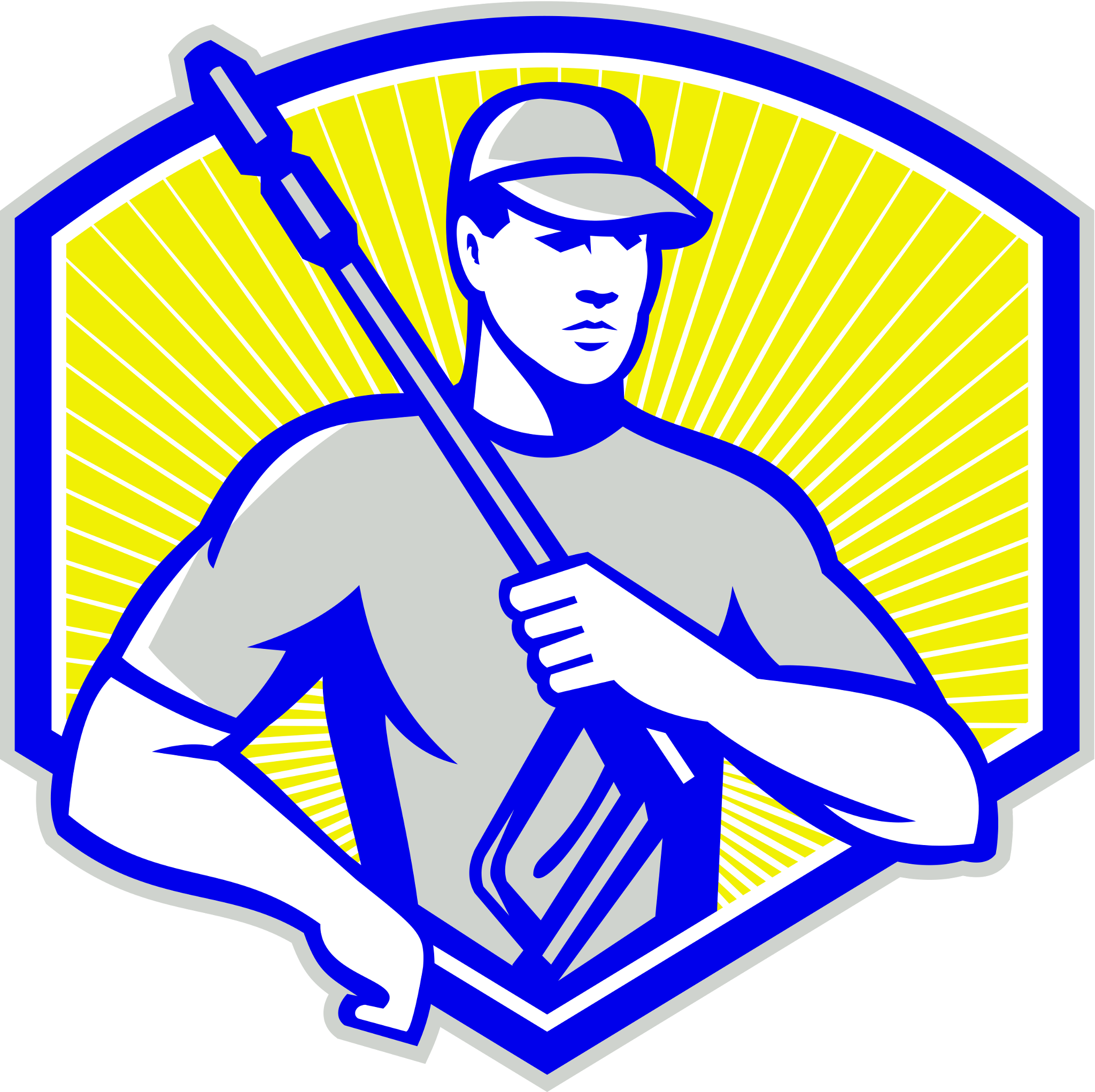 Parking Garage Cleaning - Pressure Washing Clipart (2048x2043)