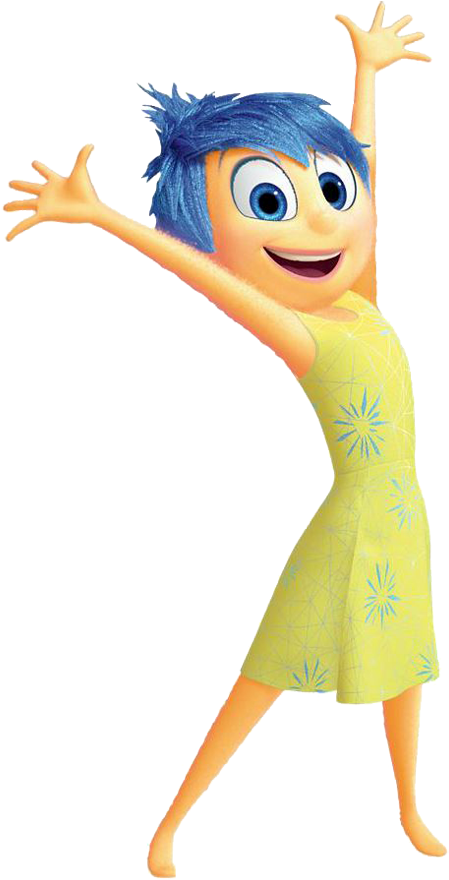United States Pixar Happiness Film Clip Art - Joy From Inside Out (480x903)