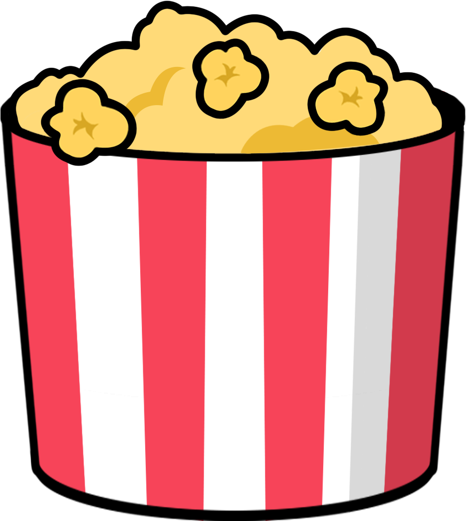 Free To Use & Popcorn Clip Art - Cartoon Popcorn Png (1123x1121)