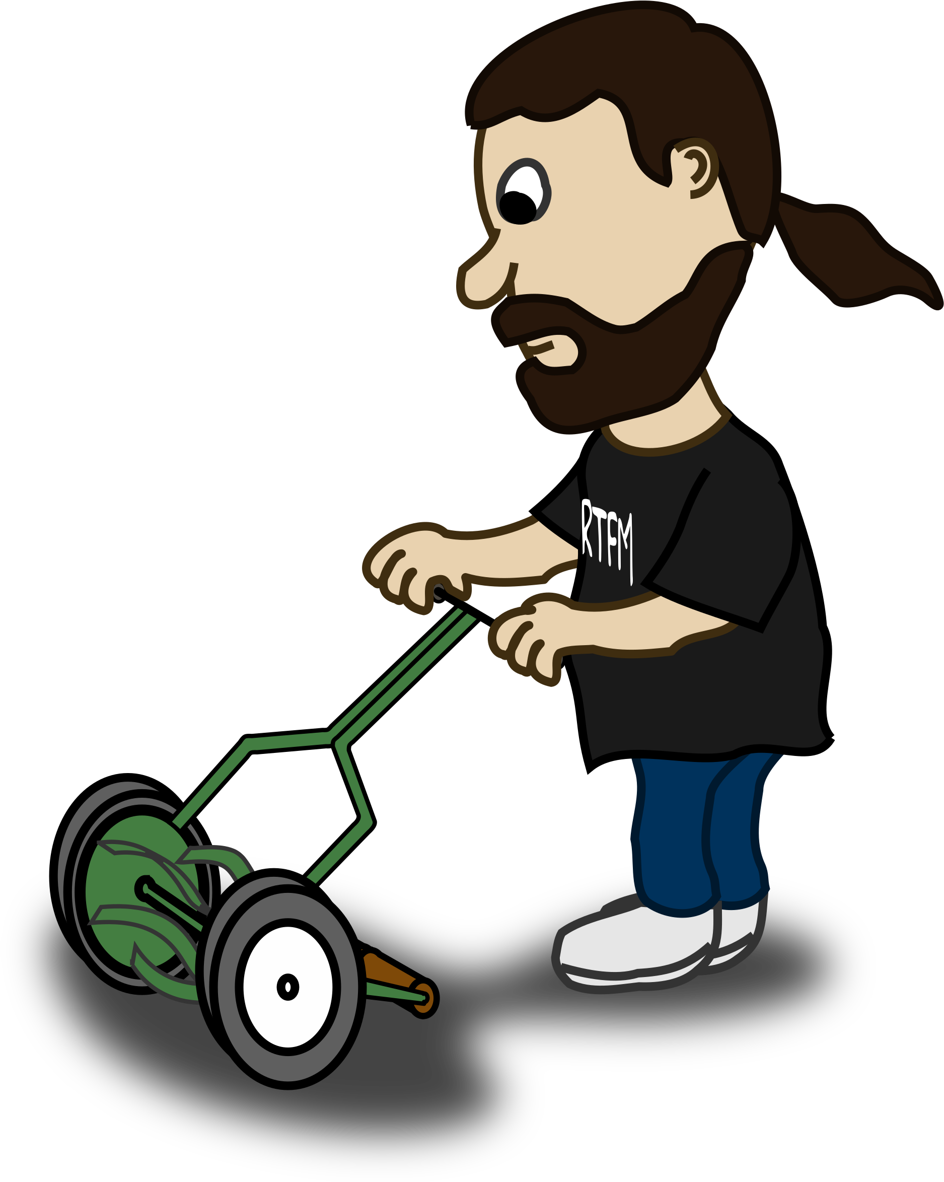Big Image - Cartoon Lawn Mower Gif (1886x2400)