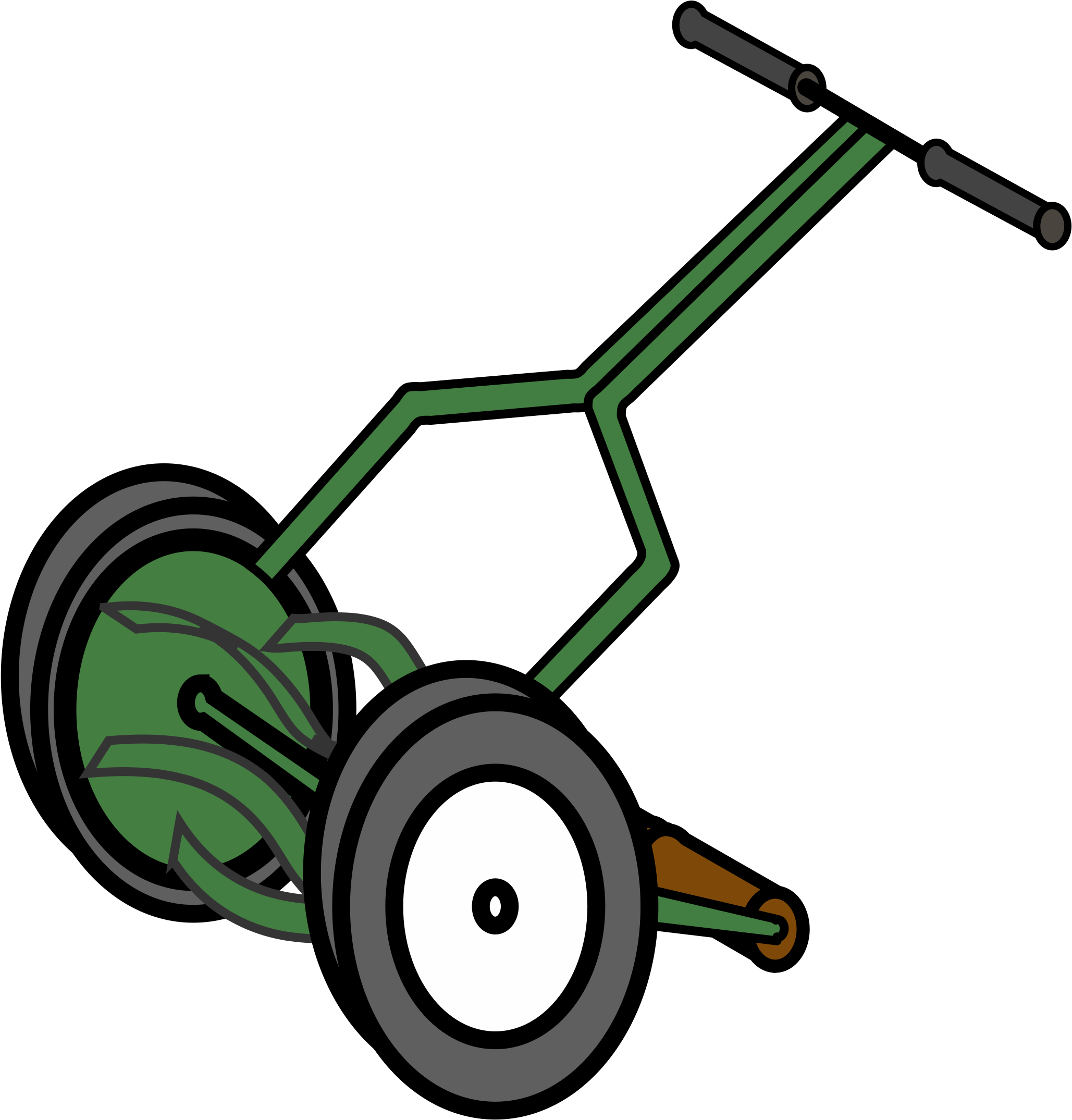 Big Image - Lawn Mower Cartoon (2400x2400)