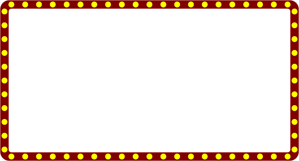 Marquee Theater Border Frame Theatre Movie Sign - Police Border And Frame (960x516)