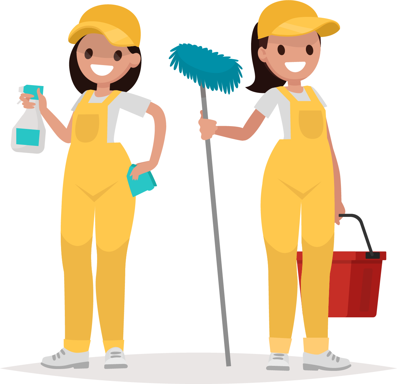 Carpet Cleaning Services - Woman Worker Vector (1268x1227)
