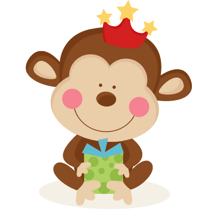 Baboon Clipart Birthday - Cute Birthday Clipart Png (432x432)