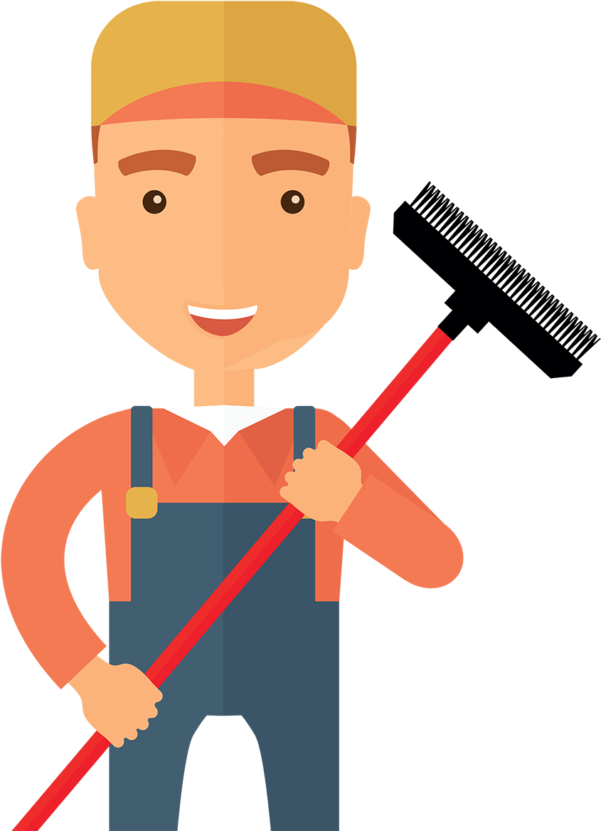 The Window Cleaner - Window Cleaner Cartoon Png (1000x1200)