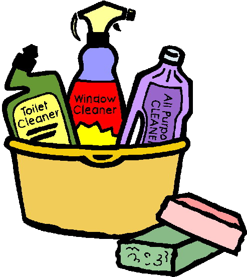 Handy Hands Cleaning - Cleaning Supplies Clipart (493x553)