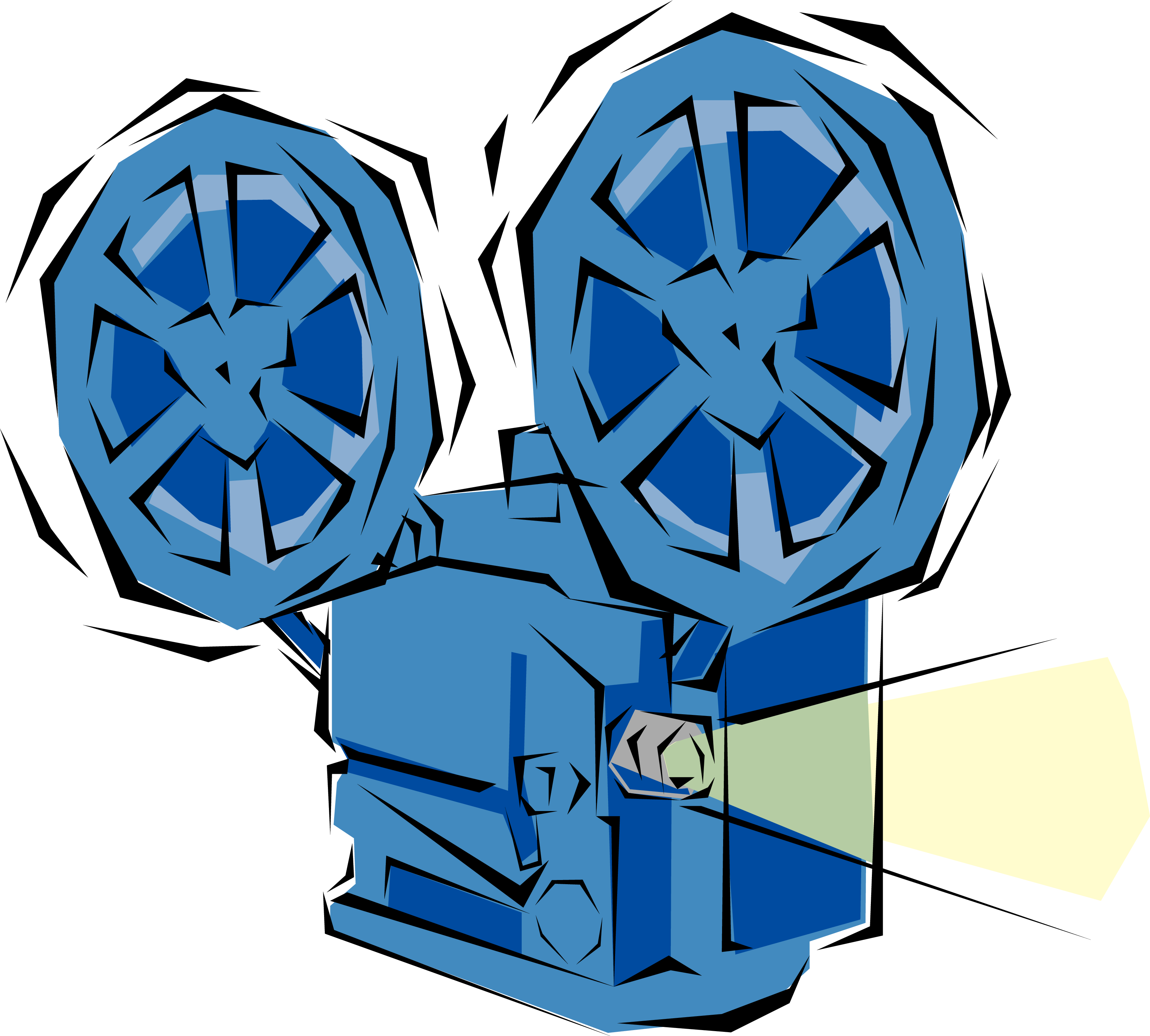 Film Projector Clipart - Movie Projector Clip Art (3300x2975)