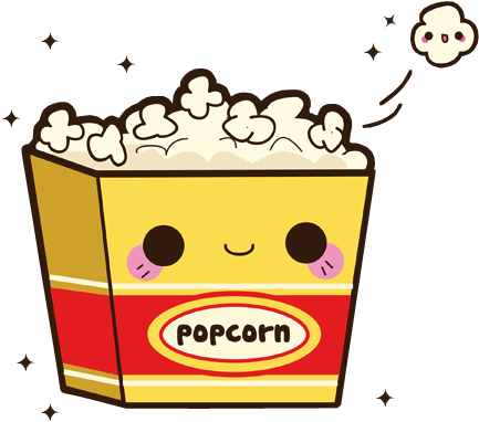 Pictures Of Popcorn Clip Art Popcorn Clip Art Download - Cute Popcorn (455x397)