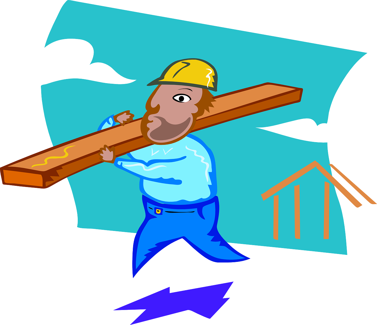 Shed 20clipart - Worker Clipart Png (1280x1102)