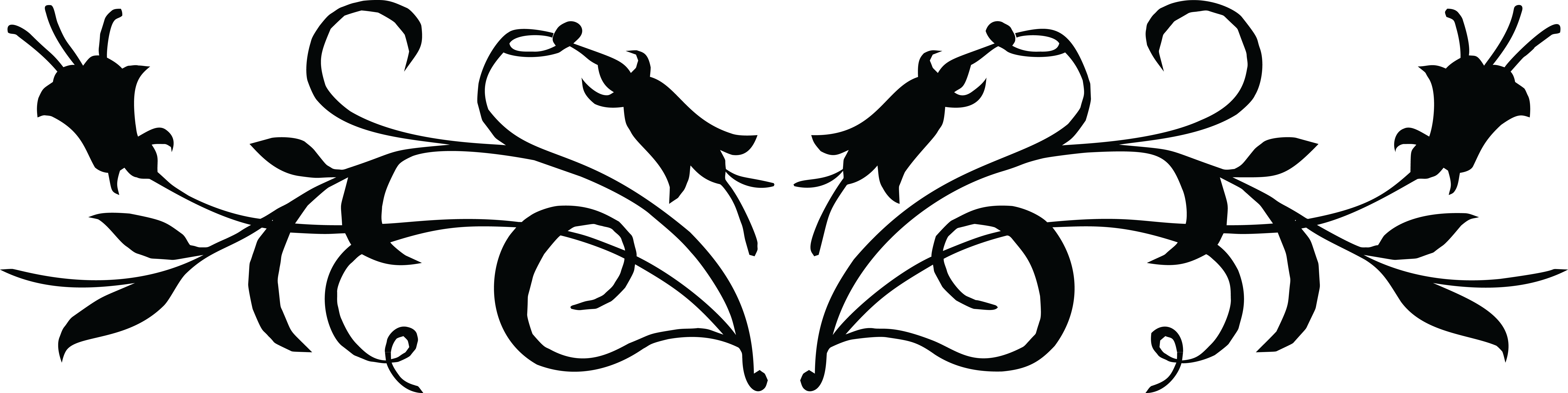 Free Clipart Images - Floral Design Element Png (8000x2007)