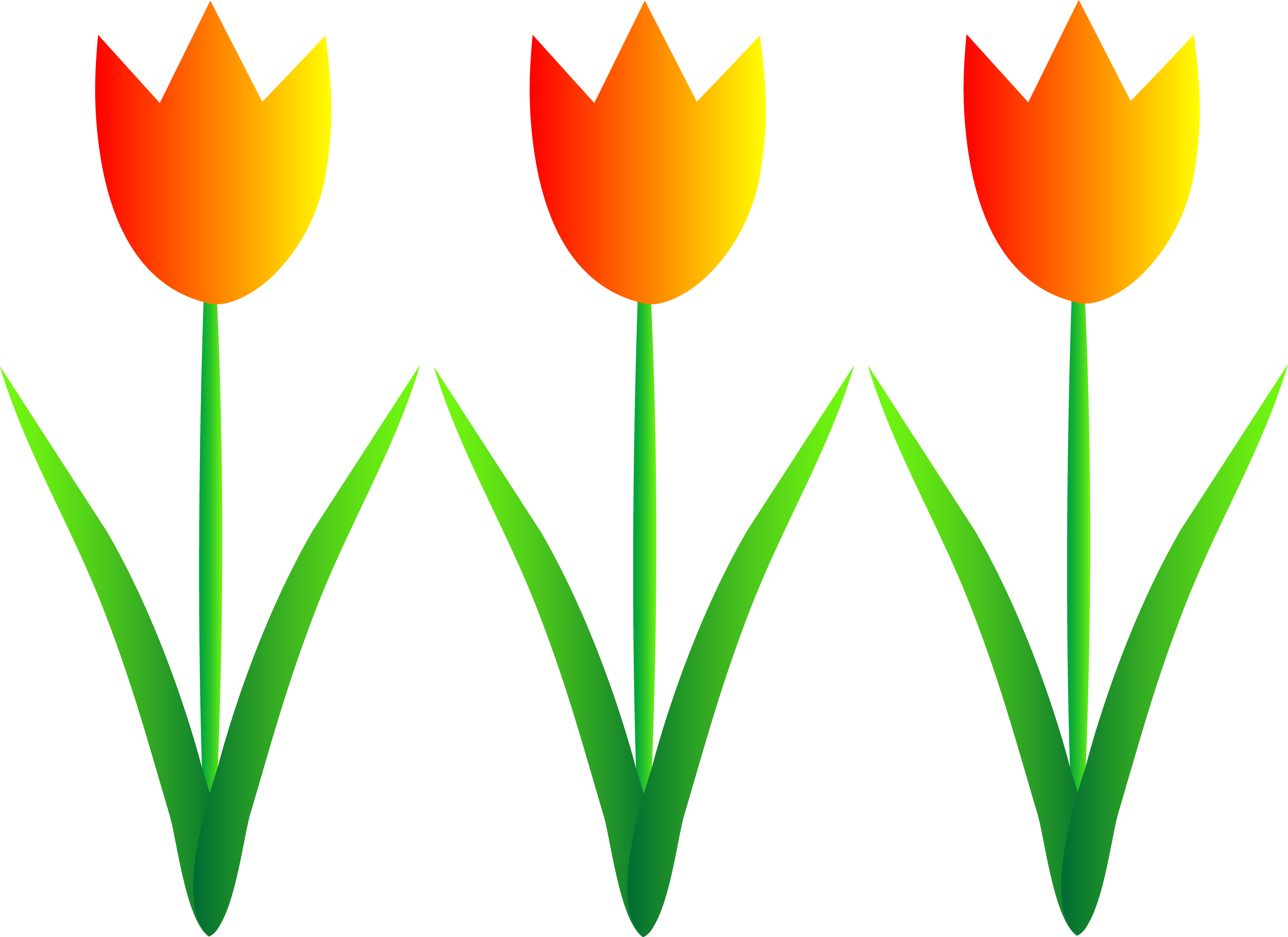 Spring Flowers Border Clipart - Flowers Clip Art (5367x3905)