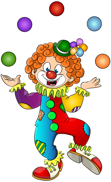 Birthday Wishes, Happy Birthday, Clowns, Art Images, - Clown Clipart (366x600)