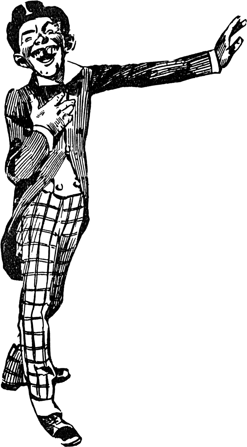 Cheerful Or Creepy Carnival Clown Announcer - Illustration (911x1600)