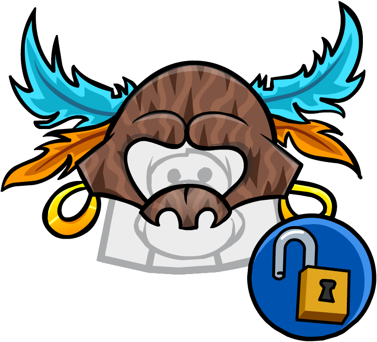 Freaky Tiki Headdress - Club Penguin Tiki Mask (776x705)